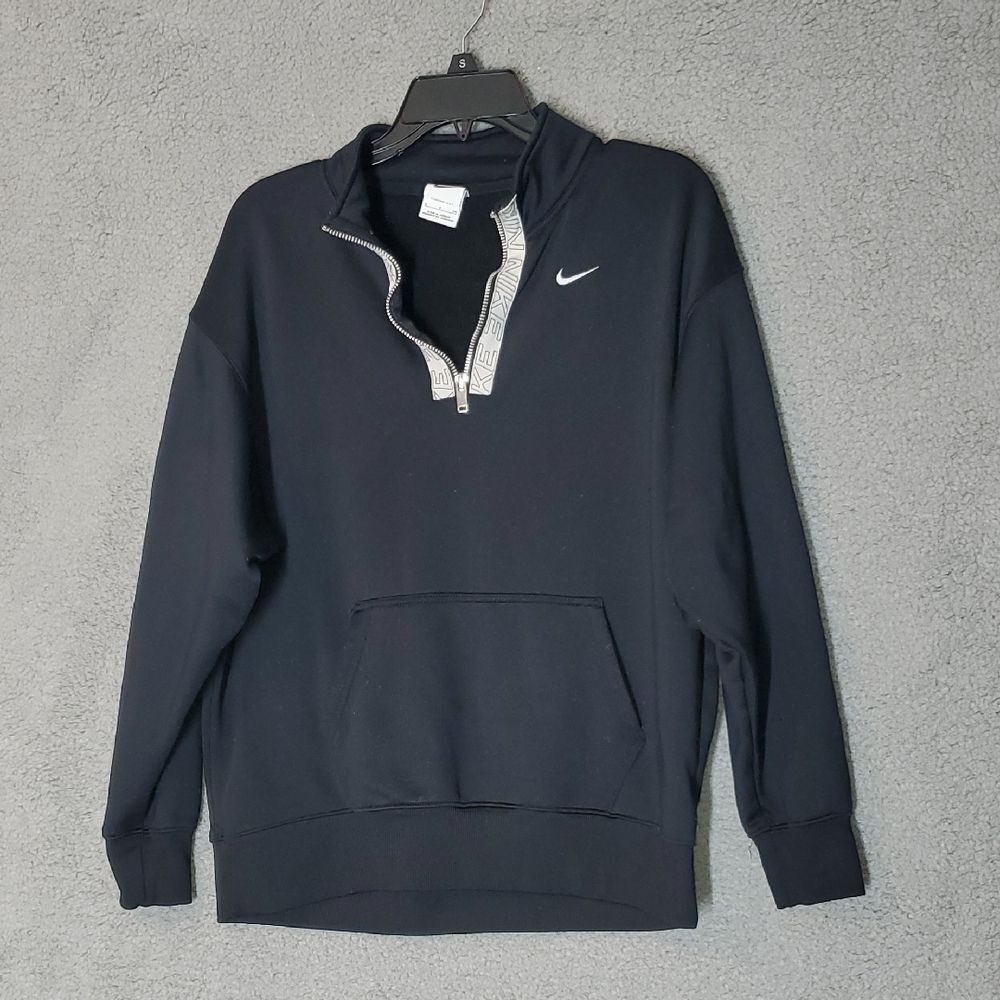 Nike Quarter-Zip Pullover Sweater with Contrast Trim Women's Size S